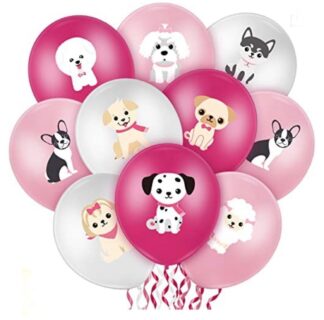 Globos estampados perritos