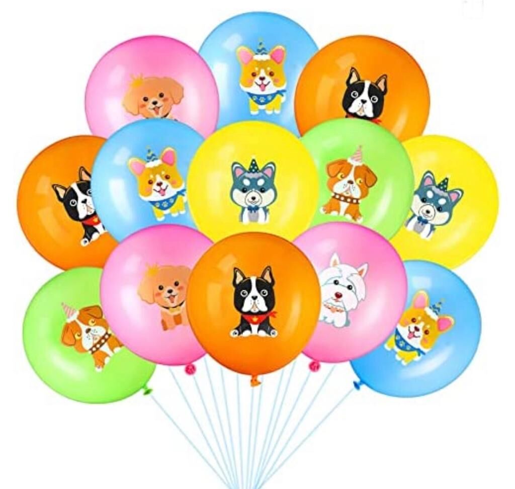 Globos estampados perritos - Imagen 2