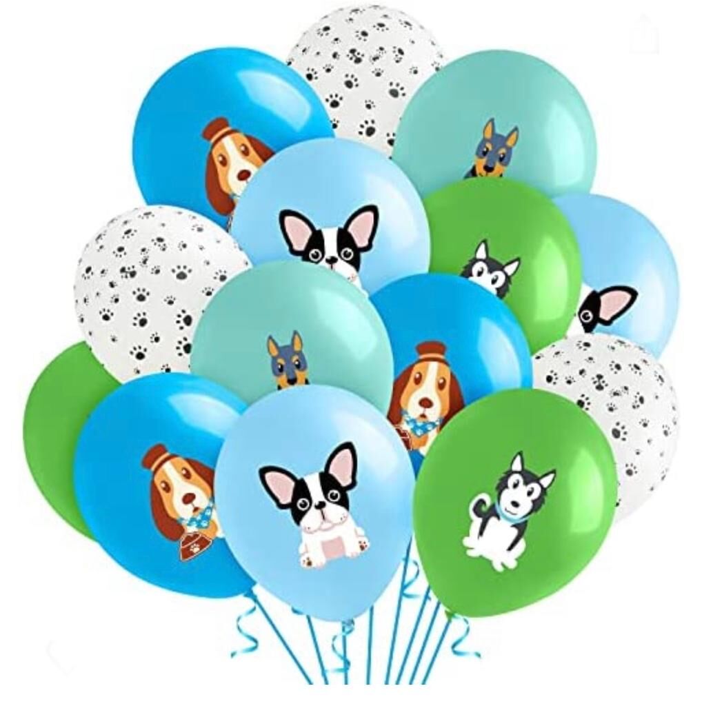 Globos estampados perritos - Imagen 3