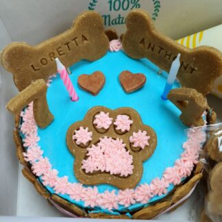 Pastel doble - modelo huellita