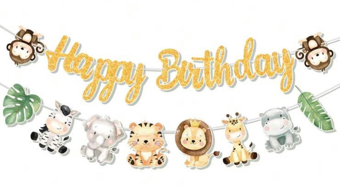 Guirnalda Feliz Cumpleaños doble