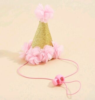 Bonete brillante con flores